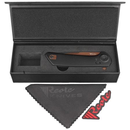 Reate PL-XF-A-10 Knife Black Aluminum, Bronze PVD Nitro-V