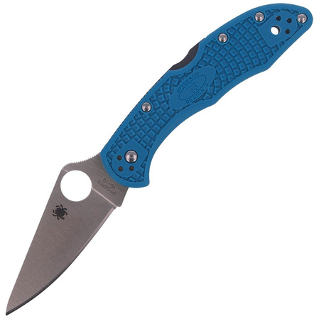 Nóż Spyderco Delica 4 FRN Blue Flat Ground Plain (C11FPBL)