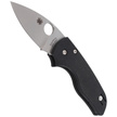 Spyderco Lil' Native G-10 Black Compression Lock PlainEdge Knife (C230GP)