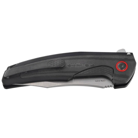 Nóż składany Reate Jack Jr. Black Aluminium, Satin S30V (Jack Jr. BKAL SAT RDAL)