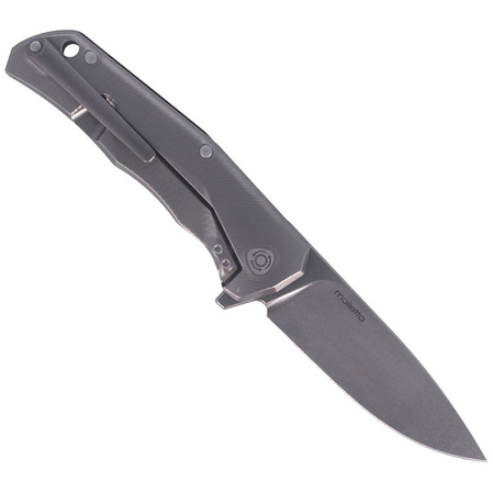 Nóż LionSteel T.R.E. G10 Black, Stone Washed Blade (TRE GBK)