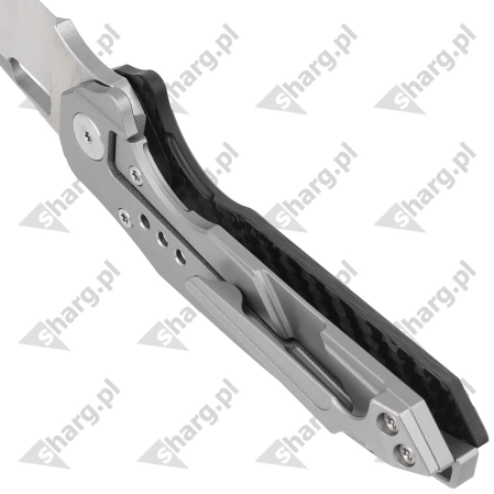 Bestech Nyxie Grey Titanium/Carbon Fiber, Stonewashed/Satin CPM S35VN by Todd Knife and Tool Knife (BT2209C)