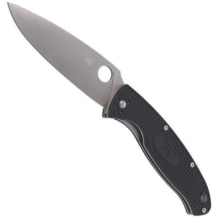 Spyderco Resilience Lightweight Knife Black FRN, Satin 8Cr13MoV by Eric Glesser (C142PBK)