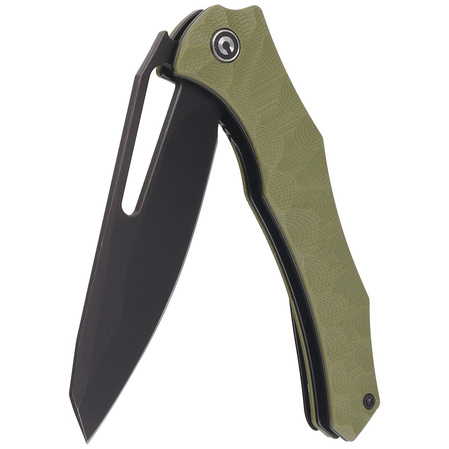 Nóż składany CIVIVI Spiny Dogfish Green G10, Black Stonewashed 14C28N by Gavko Knives (C22006-3)