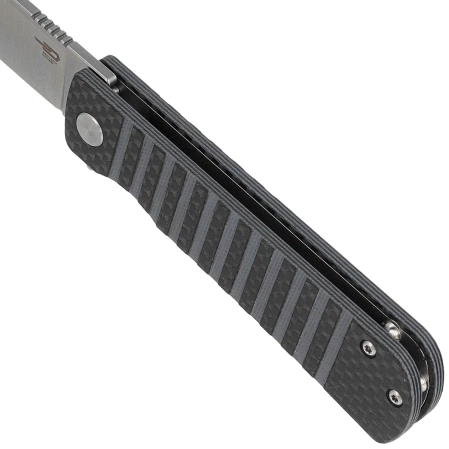 Bestech Titan Knife Black Carbon Fiber/Blue G10, Stonewashed/Satin 154CM by Keanu Alfaro (BL04B)