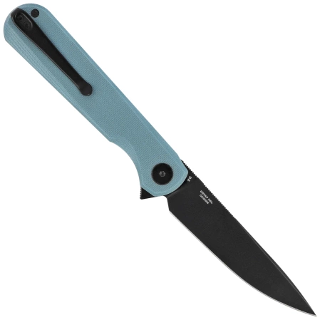 Nóż składany Bestechman Flick Grey G10, Black PVD D2 by Ostap Hel (BMK13F)