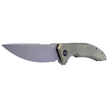 Nóż WE Knife Quixotic Green Titanium, Silver Bead Blasted CPM 20CV (WE21016-4)
