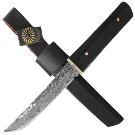 Martinez Albainox Japanese Knife Ebony Wood, Damascus (32701)