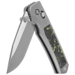 Remette RT-Aurora Knife Gray Titanium/Carbon Fiber, Manual Fine Grinding Satin/Pearlescent M390 (AURA-Y)