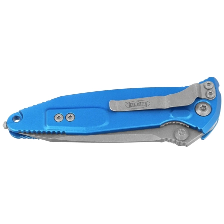 Microtech Socom Elite T/E-M Blue Aluminum, Apocalyptic M390MK by Tony Marfione (161-10APBL)