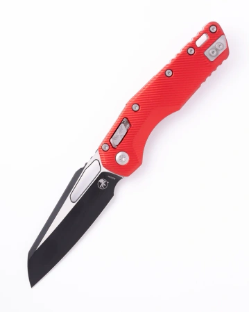 Nóż składany Microtech MSI S/E Fluted Red Aluminium, Black M390MK by Tony Marfione (210-1FLRD)