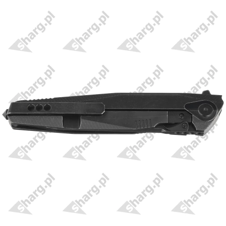 Nóż składany RikeKnife Framelock Black Titanium, Black Stonewashed M390 (RK1707T-BS)