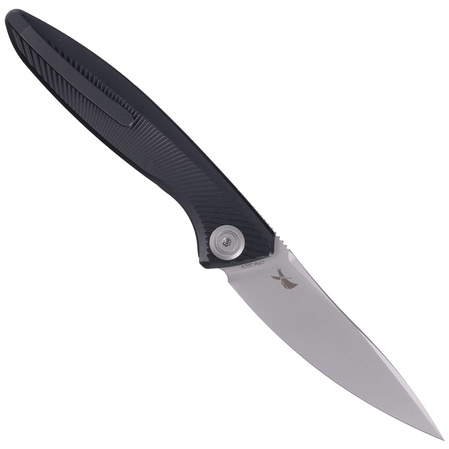 Nóż składany Kubey Pike Black Titanium, Sandblasted CPM 20CV by Parsons Bladeworks (KB2103B)