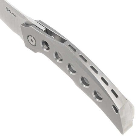 Nóż składany Reate Velocity Gray Titanium, Satin Elmax by Tashi Bharucha