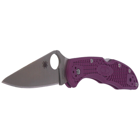 Nóż Spyderco Delica 4 FRN Purple Flat Ground Plain (C11FPPR)
