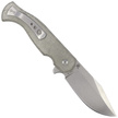 Fox Knife Eastwood Tiger OD Green Canvas Micarta, Stonewashed D2 by Gudy Van Poppel (FX-524 G)