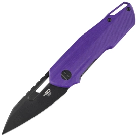 Bestech Toddler Knife Purple G10, Black PVD 14C28N by Maciej Torbé (BG64D)