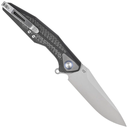 RikeKnife Tulay Integral Black G10/Carbon Fiber, Satin 154CM (RK-TULAY-B/CF)