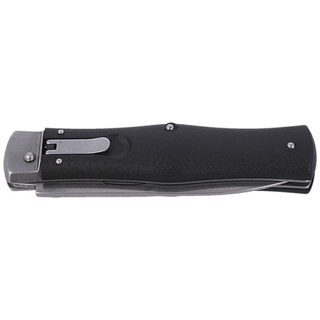 Mikov Predator Knife Black ABS, Stonewashed N690 (241-BH-1/STKP)