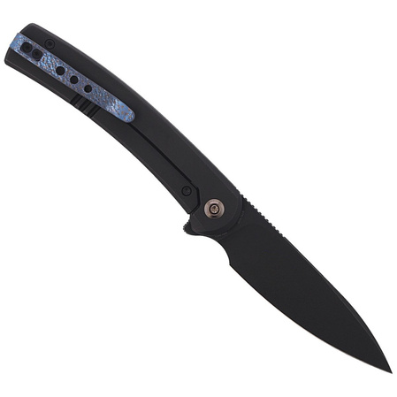 WE Knife Upshot LE No 375/410 Black Ti, Black Stonewashed CPM 20CV (2102B)