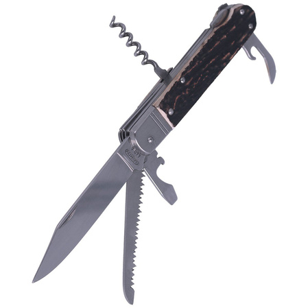 Mikov Fixir Hunting Folding Knife, Imit. Dear Stag (232-XH-5V KP)