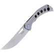 Nóż składany Kubey Ishtar Gray Titanium, Satin AUS-10 by Maksim Tkachuk (KU170C)