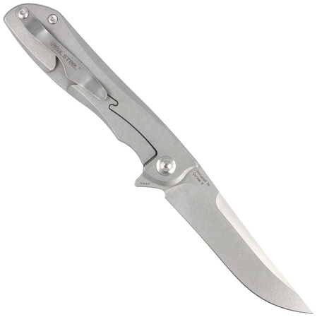 Nóż składany Real Steel Megalodon Revival G10/Carbon Fiber, Stonewashed N690 by Carson Huang (7422)