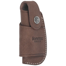 LionSteel Vertical/Horizontal Brown Leather Knife Pouch (900FDV4 BR)
