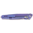 Nóż składany RikeKnife Framelock Blue Titanium, Bead Blast/Satin M390 (RK1707T-B)