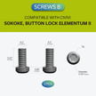 Klips i zestaw śrub Civivi Gray Titanium do WE i Civivi (T003C)