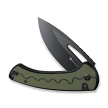Sencut Squiggy Knife Black / Green G10, Black 9Cr18MoV (S24082A-2)