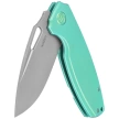 Kubey Tityus Knife Green Titanium, Bead Blasted 14C28N (KB360B)