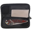 Nóż składany Rike Knife RK 1902 R/CF Titanium/Red Carbon Fiber, Bead Blasted M390
