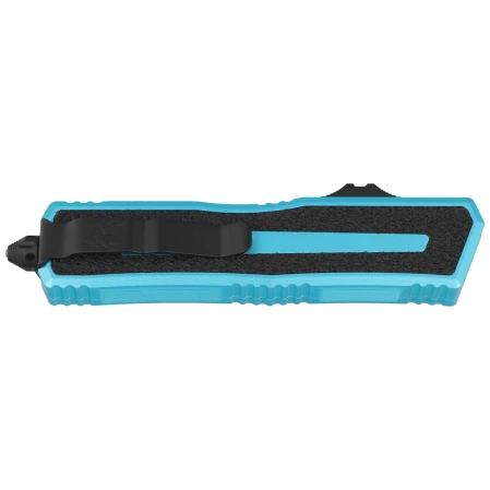 Nóż automatyczny OTF Microtech Scarab II Gen III D/E-S Turquoise Aluminium, Black M390MK by Tony Marfione (1180-1TQ)