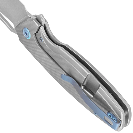 Kubey Tityus KB360A Knife Gray Titanium, Bead Blasted 14C28N