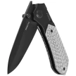 Nóż składany Remette RT-Meteor Black DLC Titanium/Gray Carbon Fiber, Black DLC M390 (RTPT-BD)