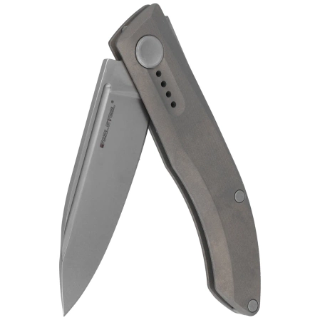 Nóż składany Real Steel Stella Premium Gray Titanium, Satin S35VN by Poltergeist Works (9052)