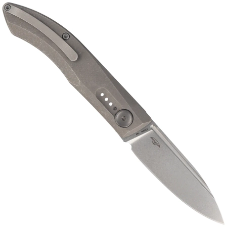 Nóż składany Real Steel Stella Premium Gray Titanium, Stonewashed S35VN by Poltergeist Works (9051)