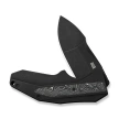 WeKnife Coral Black Titanium/Aluminum Foil Carbon Fiber, Black Stonewashed CPM 20CV by Gustavo T. Cecchini (WE24044-1)