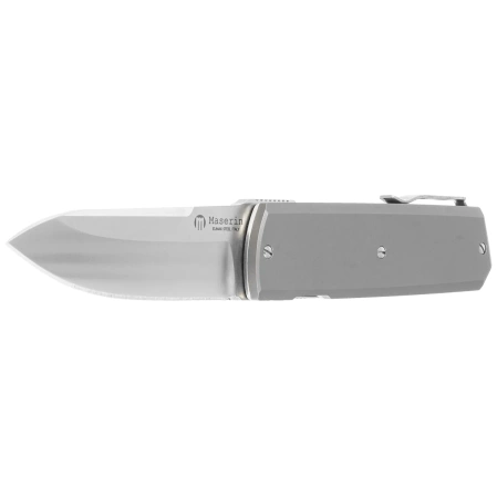 Nóż składany Maserin 410 Silver Grey Titanium, Satin Elmax by Bruno Bruna (410/T)