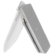 Maserin 410 Silver Grey Titanium, Satin Elmax by Bruno Bruna Knife (410/T)
