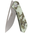 Nóż składany Kubey Thalia Camo G10, Beadblasted D2 (KU331I)