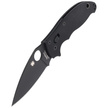 Spyderco Manix 2 G-10 Black / Black Blade PlainEdge Knife (C101GPBBK2)