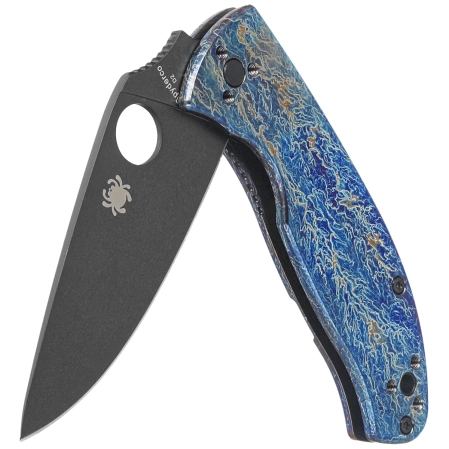 Nóż składany Spyderco Tenacious R.I.L. Disarray Titanium, Black D2 by Eric Glesser (C122TIBLBKD2P)