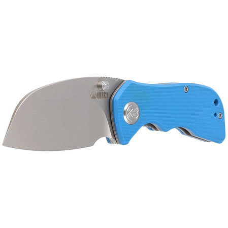 Kubey Knife Karaji Blue G10, Bead Blasted D2 (KU180C)