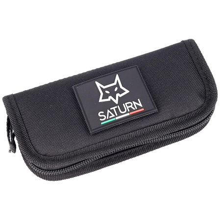 FOX Saturn, Black Aluminium, Stonewashed N690Co by Denis Simonutti knife (FX-551 ALG)