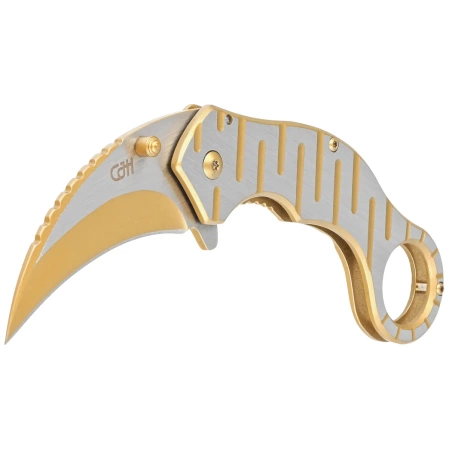 Nóż składany CJH Herbertz Karambit Einhandmesser Gold AISI 420 (ART000140 - 583612)