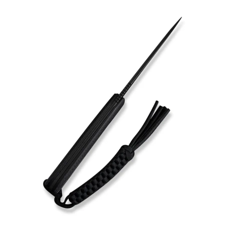 Civivi Gander Knife Black Canvas Micarta, Black Stonewashed 14C28N by Matt Gentry (C24058B-2)