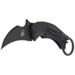 Nóż FOX Karambit Black Bird G10 Black, Black Idroglider by Bastinelli (FX-591)