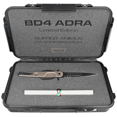 Extrema Ratio BD4 Adra Contractor LE No 59/70 Tactical Mud Aluminium, Black N690 knife (04.1000.0498/TM)